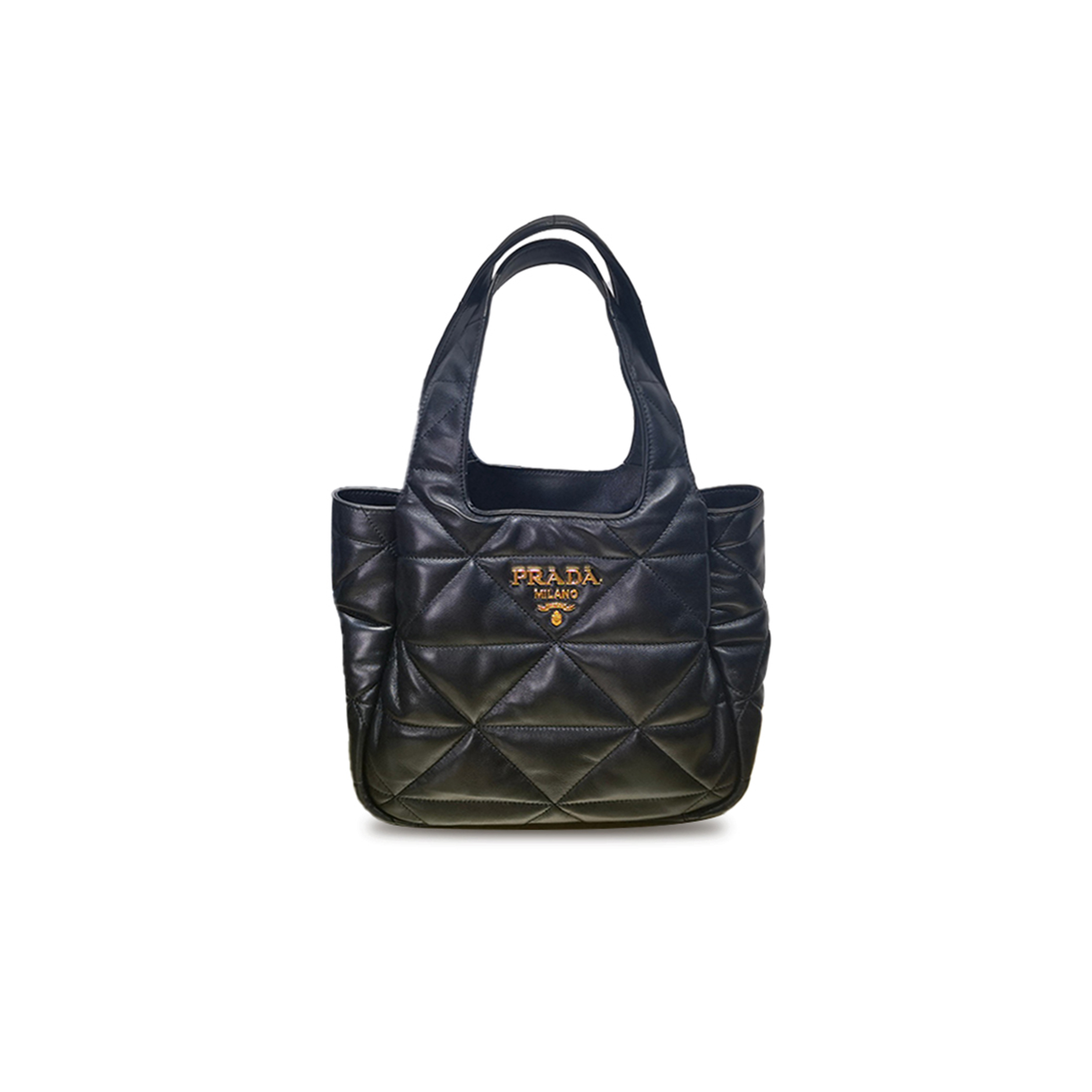 Pra*a quilted leather top handle bag 1bg450 (31*27*13cm)